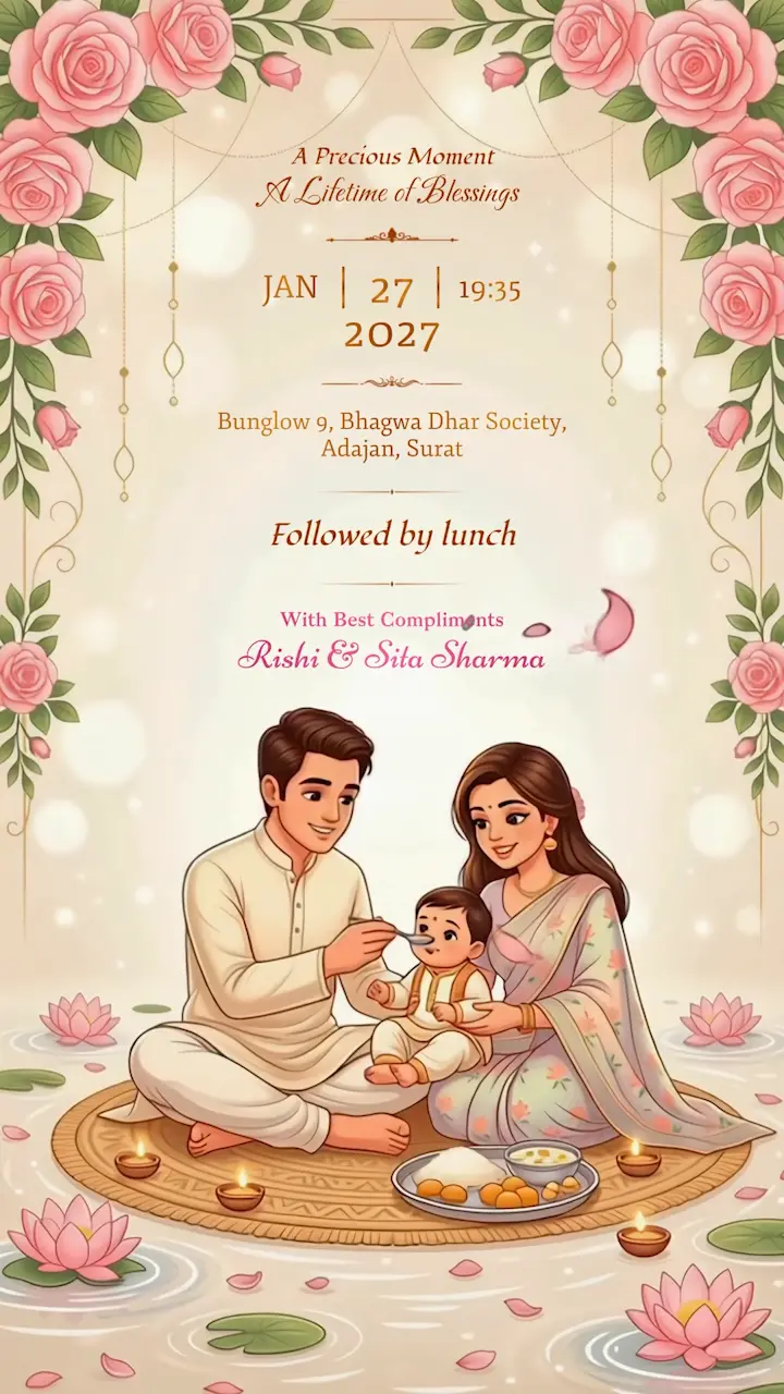 IM203 | Annaprashan Invitation
